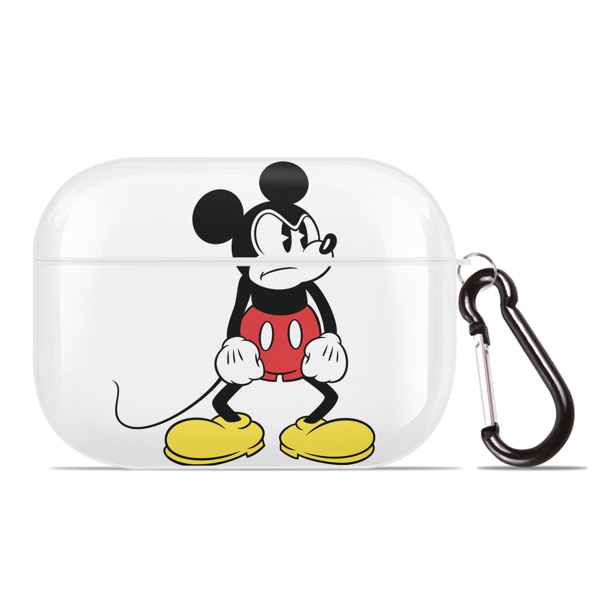 （画像用） ミッキーマウス Mickey Mouse 【AirPods Pro用】ハードシェル保護ケース 耐衝撃・防指紋・カラビナ付き商品仕様