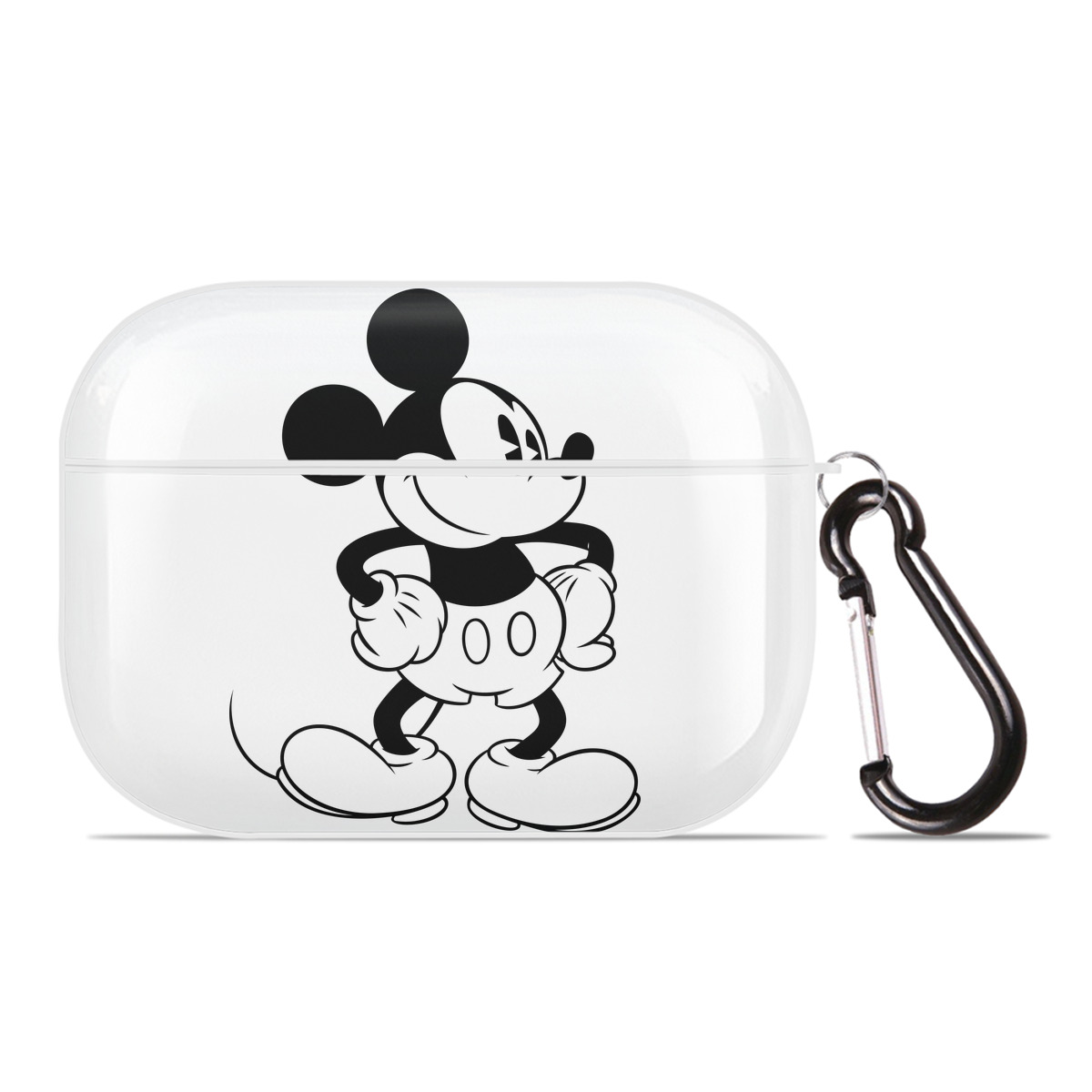 （画像用） ミッキーマウス Mickey Mouse 【AirPods Pro用】ハードシェル保護ケース 耐衝撃・防指紋・カラビナ付き商品仕様