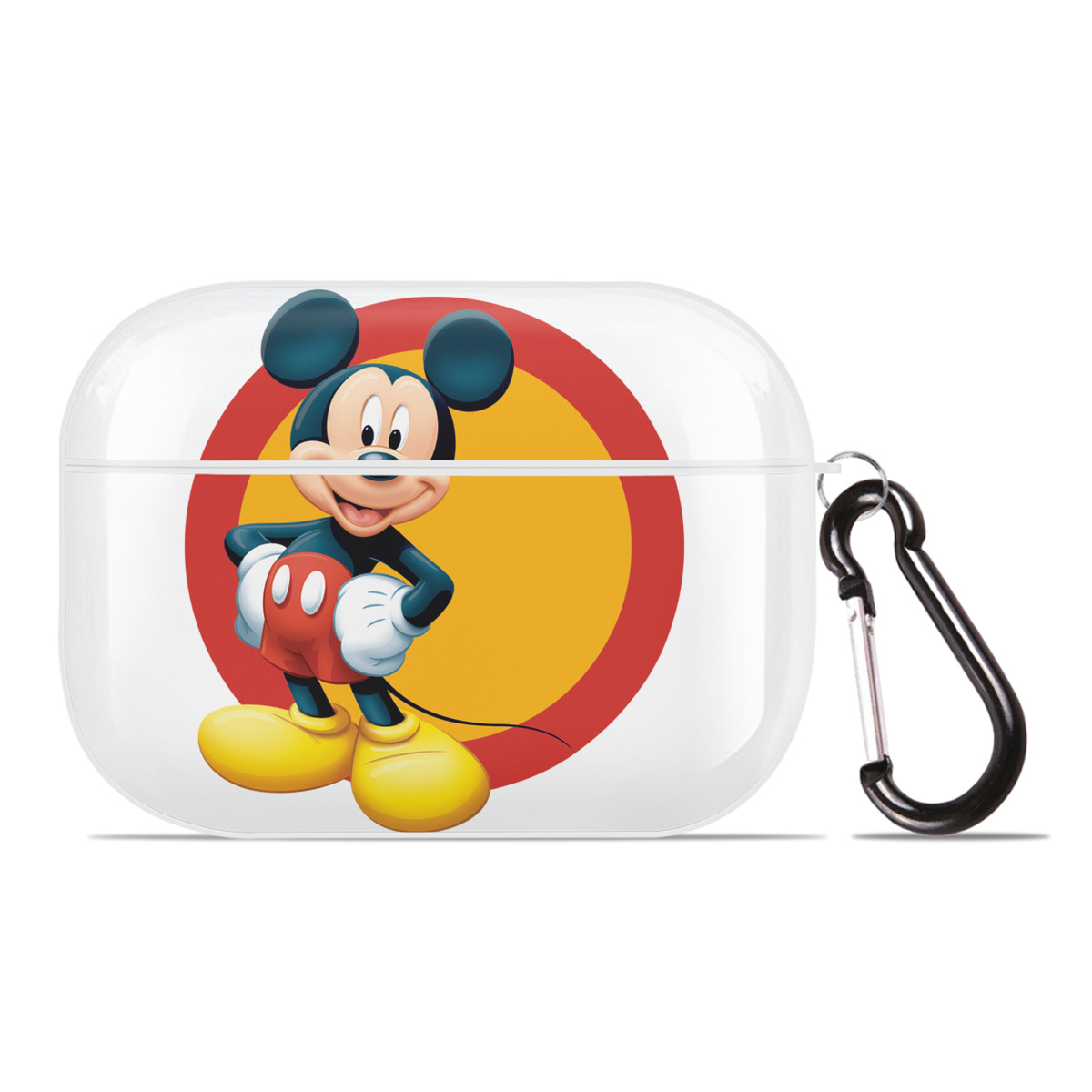（画像用） ミッキーマウス Mickey Mouse 【AirPods Pro用】ハードシェル保護ケース 耐衝撃・防指紋・カラビナ付き商品仕様