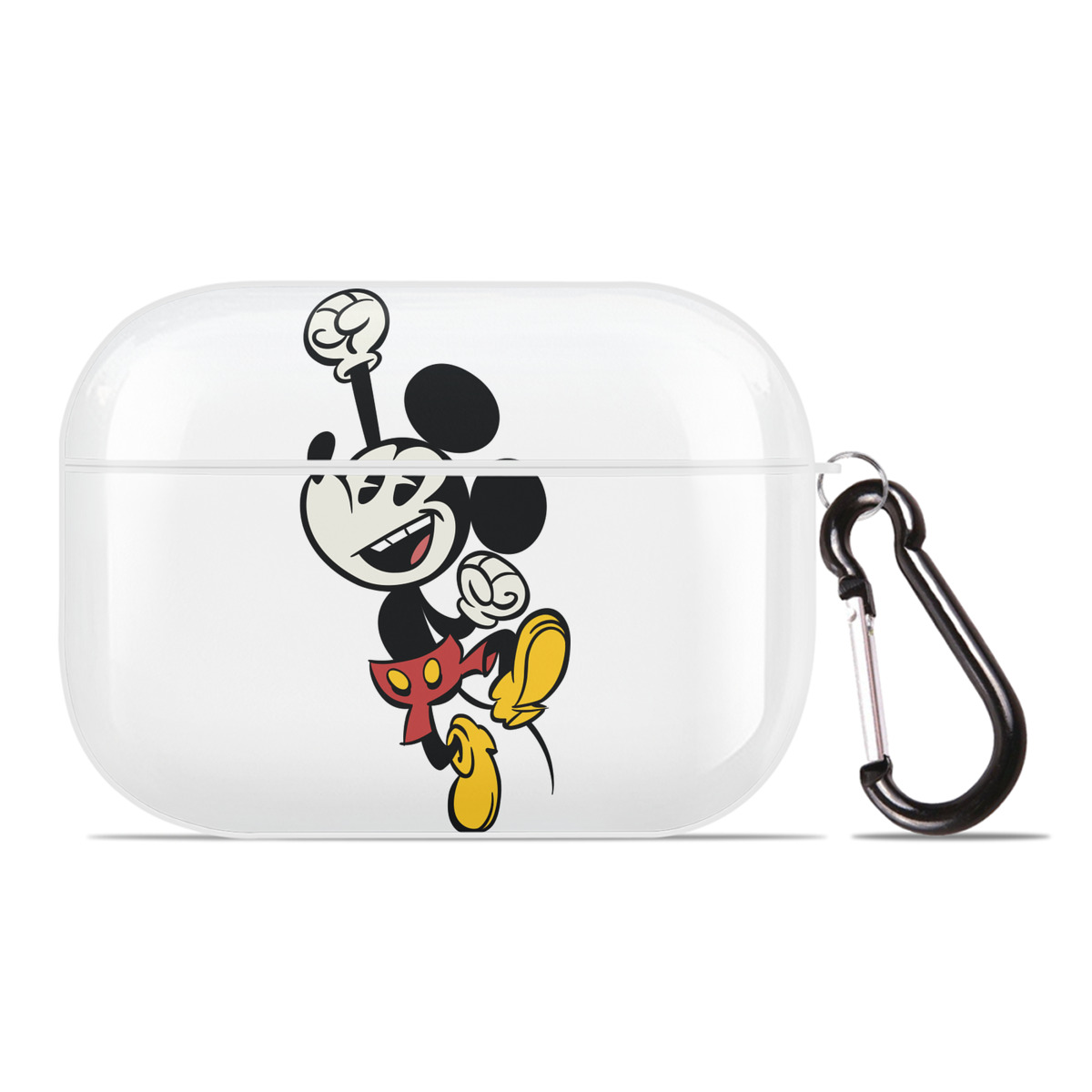 （画像用） ミッキーマウス Mickey Mouse 【AirPods Pro用】ハードシェル保護ケース 耐衝撃・防指紋・カラビナ付き商品仕様