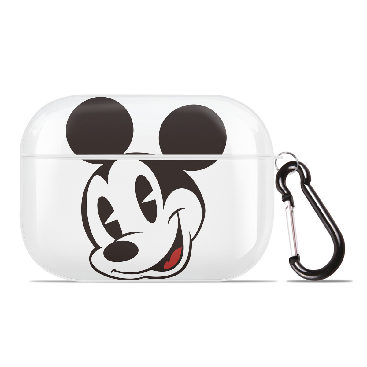 （画像用） ミッキーマウス Mickey Mouse 【AirPods Pro用】ハードシェル保護ケース 耐衝撃・防指紋・カラビナ付き商品仕様