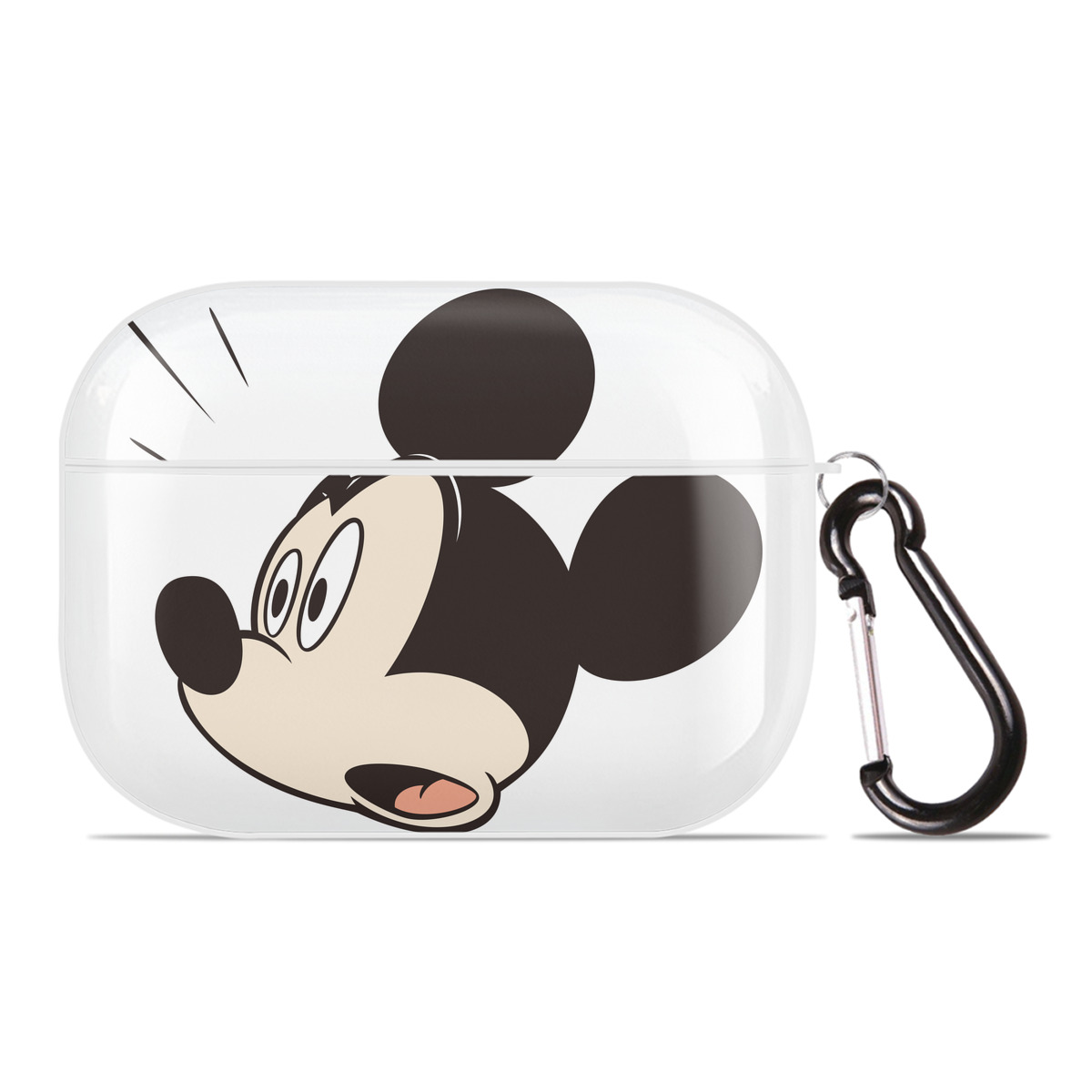 （画像用） ミッキーマウス Mickey Mouse 【AirPods Pro用】ハードシェル保護ケース 耐衝撃・防指紋・カラビナ付き商品仕様