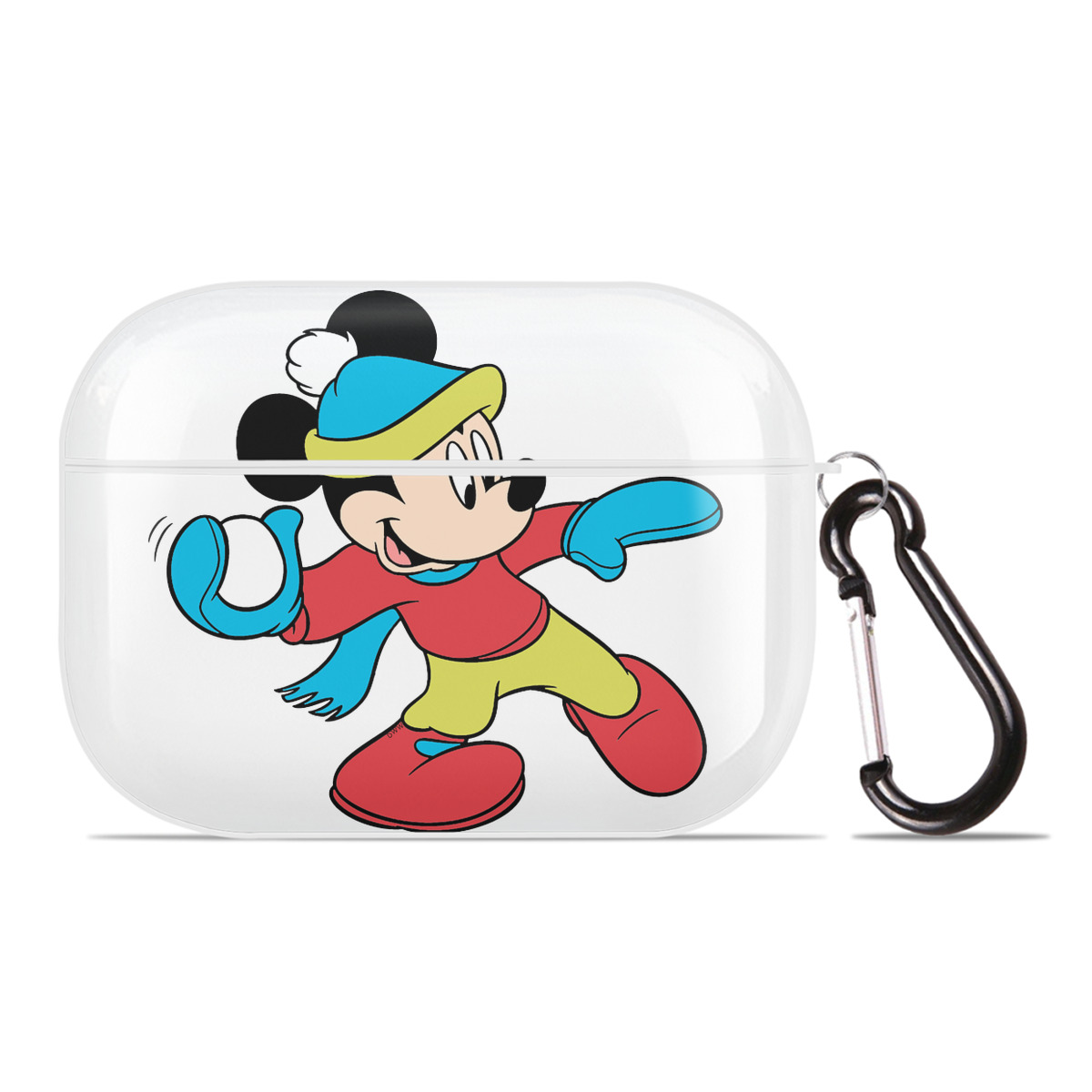 （画像用） ミッキーマウス Mickey Mouse 【AirPods Pro用】ハードシェル保護ケース 耐衝撃・防指紋・カラビナ付き商品仕様