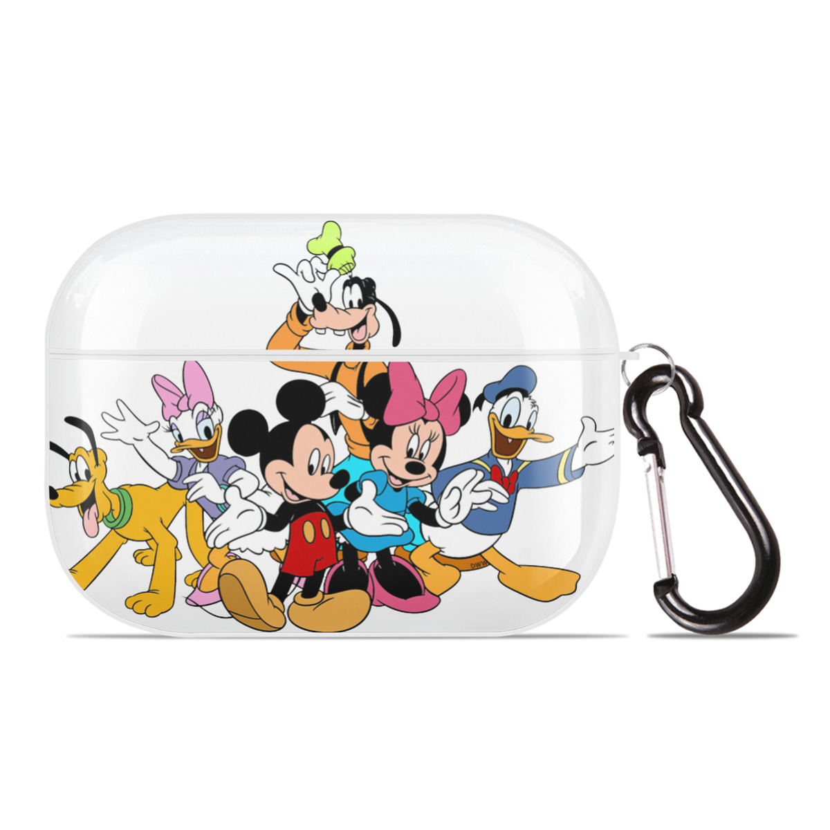 （画像用） ミッキーマウス Mickey Mouse 【AirPods Pro用】ハードシェル保護ケース 耐衝撃・防指紋・カラビナ付き商品仕様