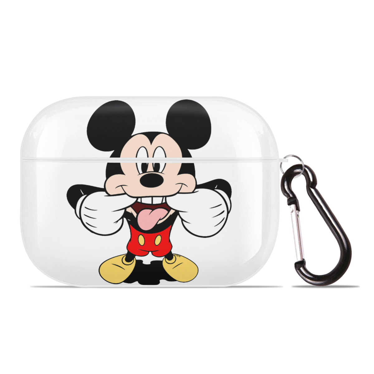 （画像用） ミッキーマウス Mickey Mouse 【AirPods Pro用】ハードシェル保護ケース 耐衝撃・防指紋・カラビナ付き商品仕様