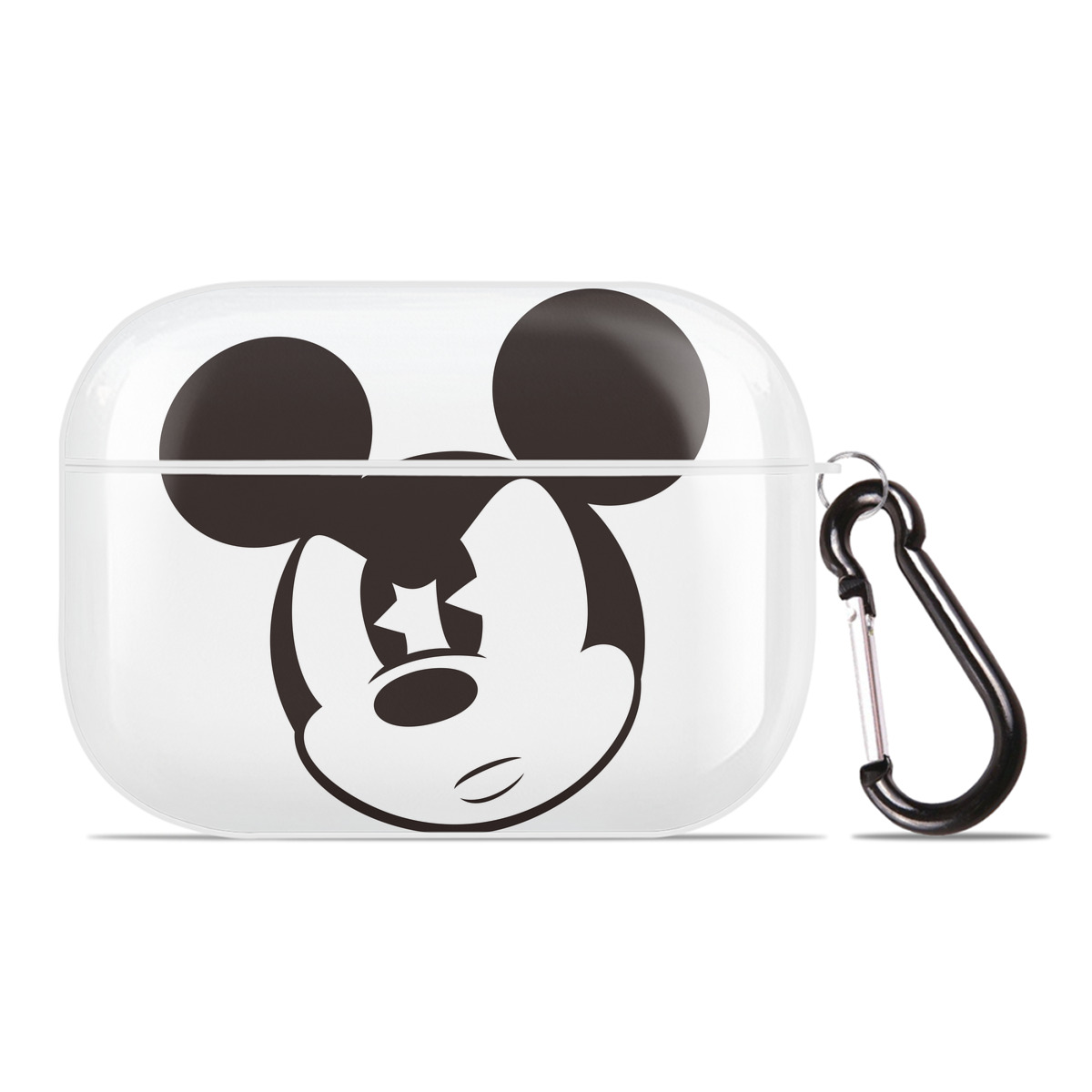（画像用） ミッキーマウス Mickey Mouse 【AirPods Pro用】ハードシェル保護ケース 耐衝撃・防指紋・カラビナ付き商品仕様