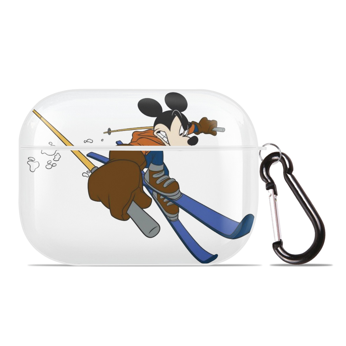（画像用） ミッキーマウス Mickey Mouse 【AirPods Pro用】ハードシェル保護ケース 耐衝撃・防指紋・カラビナ付き商品仕様