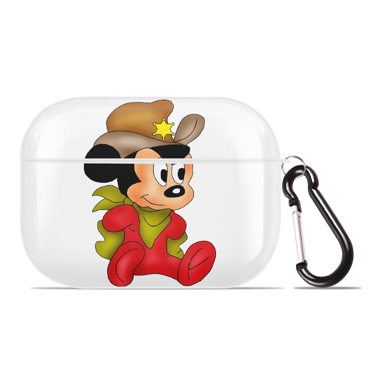 （画像用） ミッキーマウス Mickey Mouse 【AirPods Pro用】ハードシェル保護ケース 耐衝撃・防指紋・カラビナ付き商品仕様