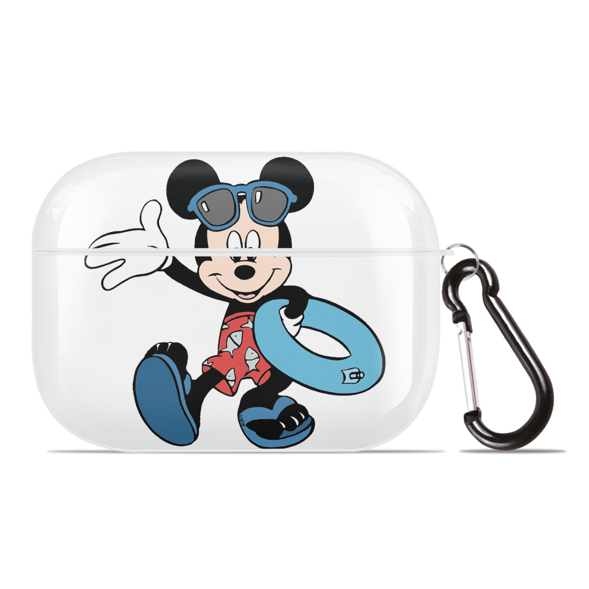 （画像用） ミッキーマウス Mickey Mouse 【AirPods Pro用】ハードシェル保護ケース 耐衝撃・防指紋・カラビナ付き商品仕様
