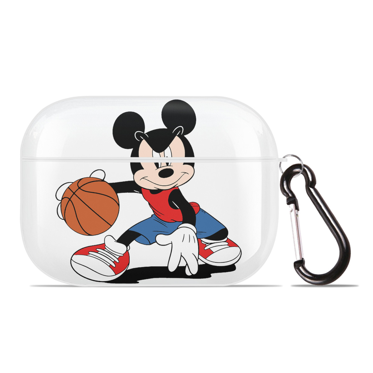 （画像用） ミッキーマウス Mickey Mouse 【AirPods Pro用】ハードシェル保護ケース 耐衝撃・防指紋・カラビナ付き商品仕様