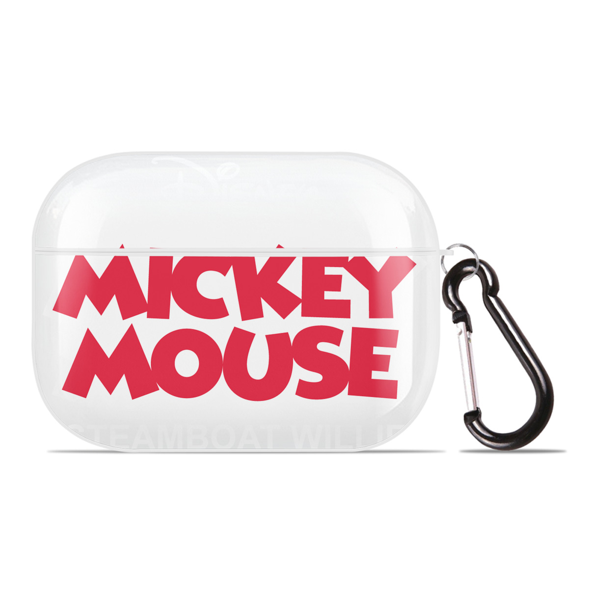 （画像用） ミッキーマウス Mickey Mouse 【AirPods Pro用】ハードシェル保護ケース 耐衝撃・防指紋・カラビナ付き商品仕様