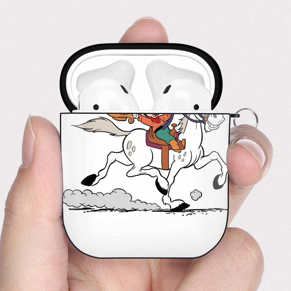 （画像用） ミッキーマウス Mickey Mouse AirPods 第2世代保護ケース ハードシェル ブラック 耐衝撃・防指紋・カラビナ付き