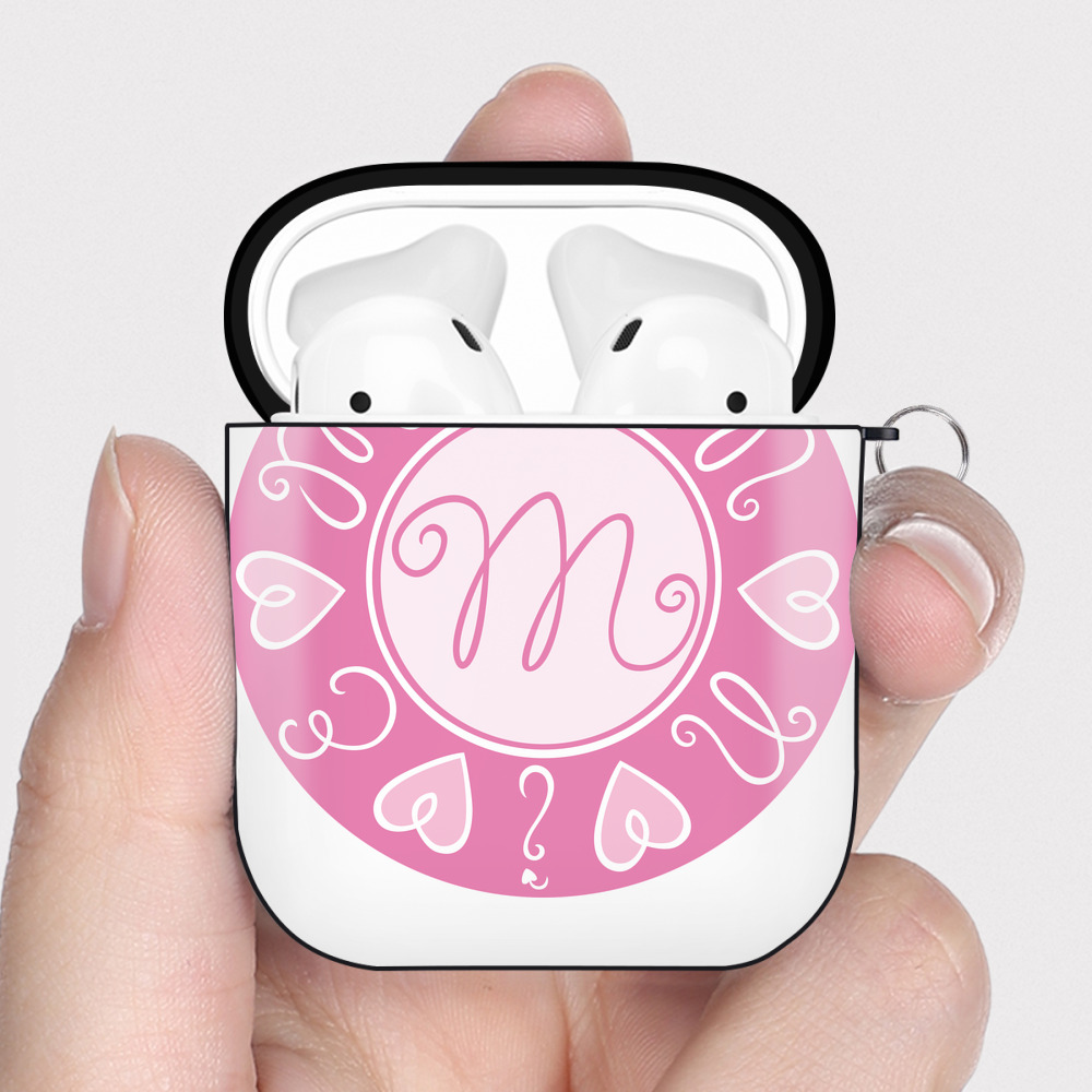 （画像用） ミッキーマウス Mickey Mouse AirPods 第2世代保護ケース ハードシェル ブラック 耐衝撃・防指紋・カラビナ付き