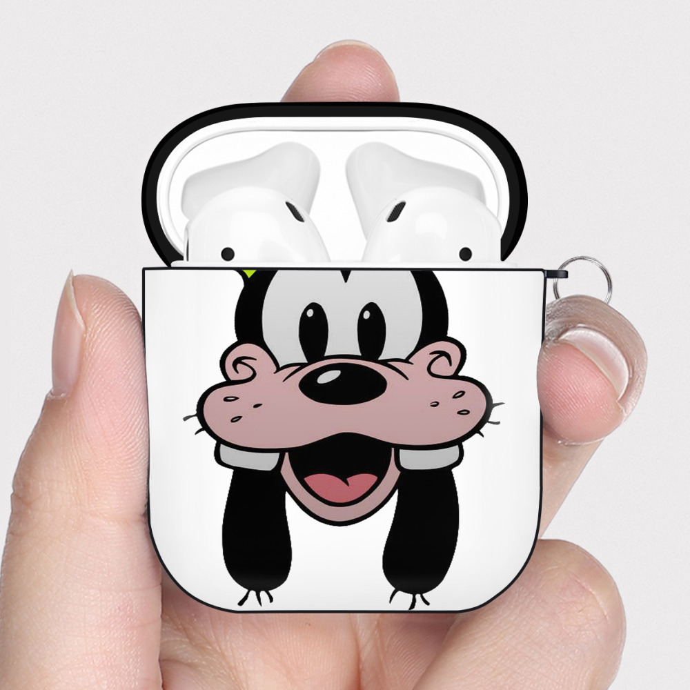 （画像用） ミッキーマウス Mickey Mouse AirPods 第2世代保護ケース ハードシェル ブラック 耐衝撃・防指紋・カラビナ付き