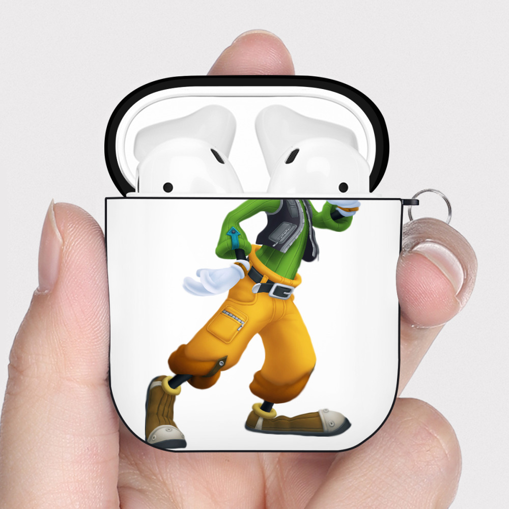 （画像用） ミッキーマウス Mickey Mouse AirPods 第2世代保護ケース ハードシェル ブラック 耐衝撃・防指紋・カラビナ付き