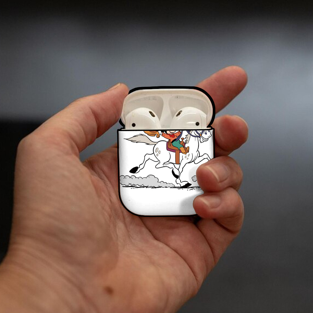 ミッキーマウス Mickey Mouse AirPods 第2世代保護ケース ハードシェル ブラック 耐衝撃・防指紋・カラビナ付き