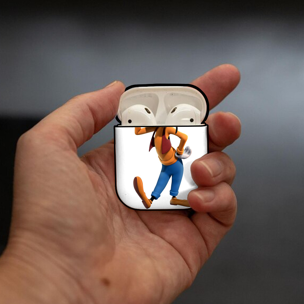 ミッキーマウス Mickey Mouse AirPods 第2世代保護ケース ハードシェル ブラック 耐衝撃・防指紋・カラビナ付き