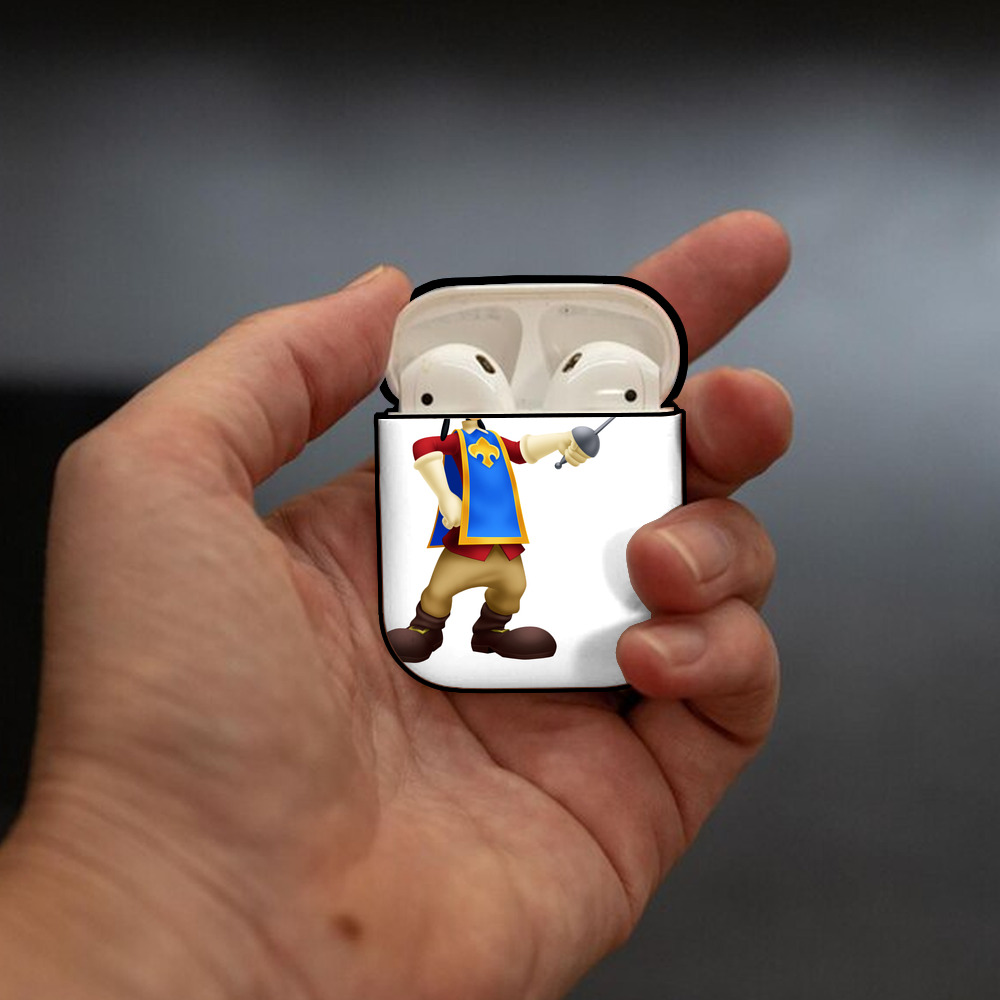 ミッキーマウス Mickey Mouse AirPods 第2世代保護ケース ハードシェル ブラック 耐衝撃・防指紋・カラビナ付き