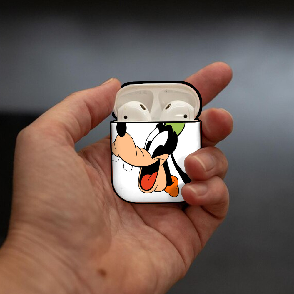 ミッキーマウス Mickey Mouse AirPods 第2世代保護ケース ハードシェル ブラック 耐衝撃・防指紋・カラビナ付き