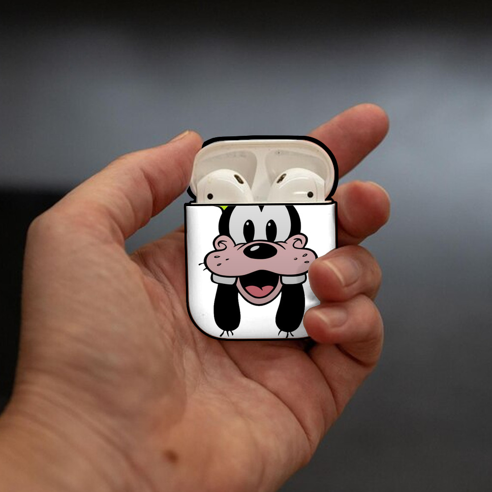 ミッキーマウス Mickey Mouse AirPods 第2世代保護ケース ハードシェル ブラック 耐衝撃・防指紋・カラビナ付き