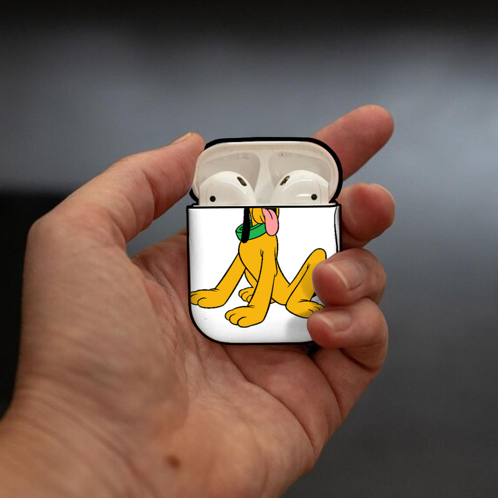 ミッキーマウス Mickey Mouse AirPods 第2世代保護ケース ハードシェル ブラック 耐衝撃・防指紋・カラビナ付き
