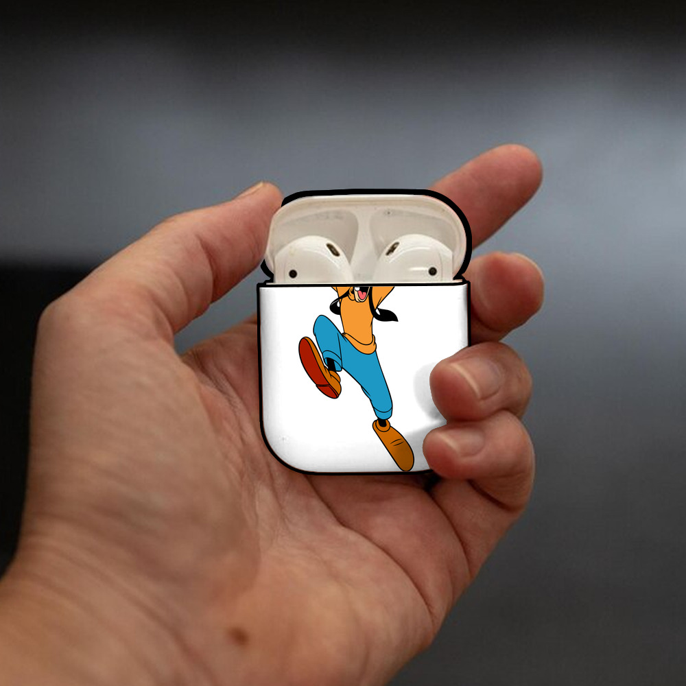 ミッキーマウス Mickey Mouse AirPods 第2世代保護ケース ハードシェル ブラック 耐衝撃・防指紋・カラビナ付き