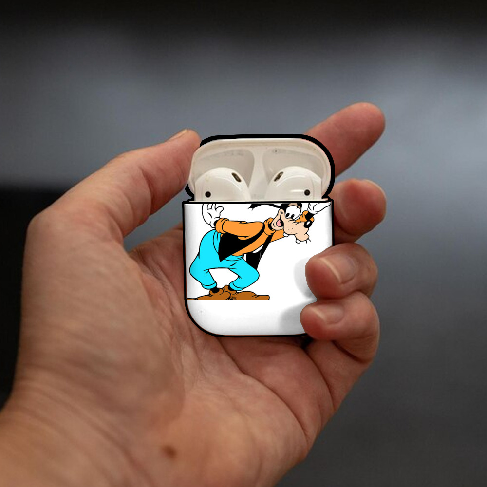 ミッキーマウス Mickey Mouse AirPods 第2世代保護ケース ハードシェル ブラック 耐衝撃・防指紋・カラビナ付き