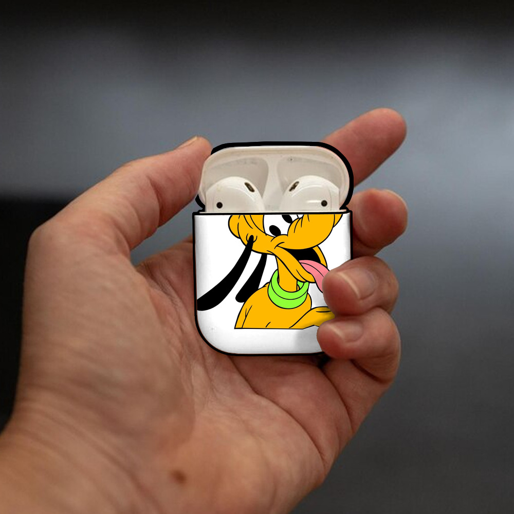 ミッキーマウス Mickey Mouse AirPods 第2世代保護ケース ハードシェル ブラック 耐衝撃・防指紋・カラビナ付き