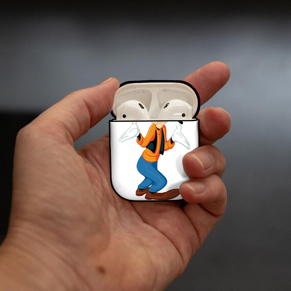 ミッキーマウス Mickey Mouse AirPods 第2世代保護ケース ハードシェル ブラック 耐衝撃・防指紋・カラビナ付き