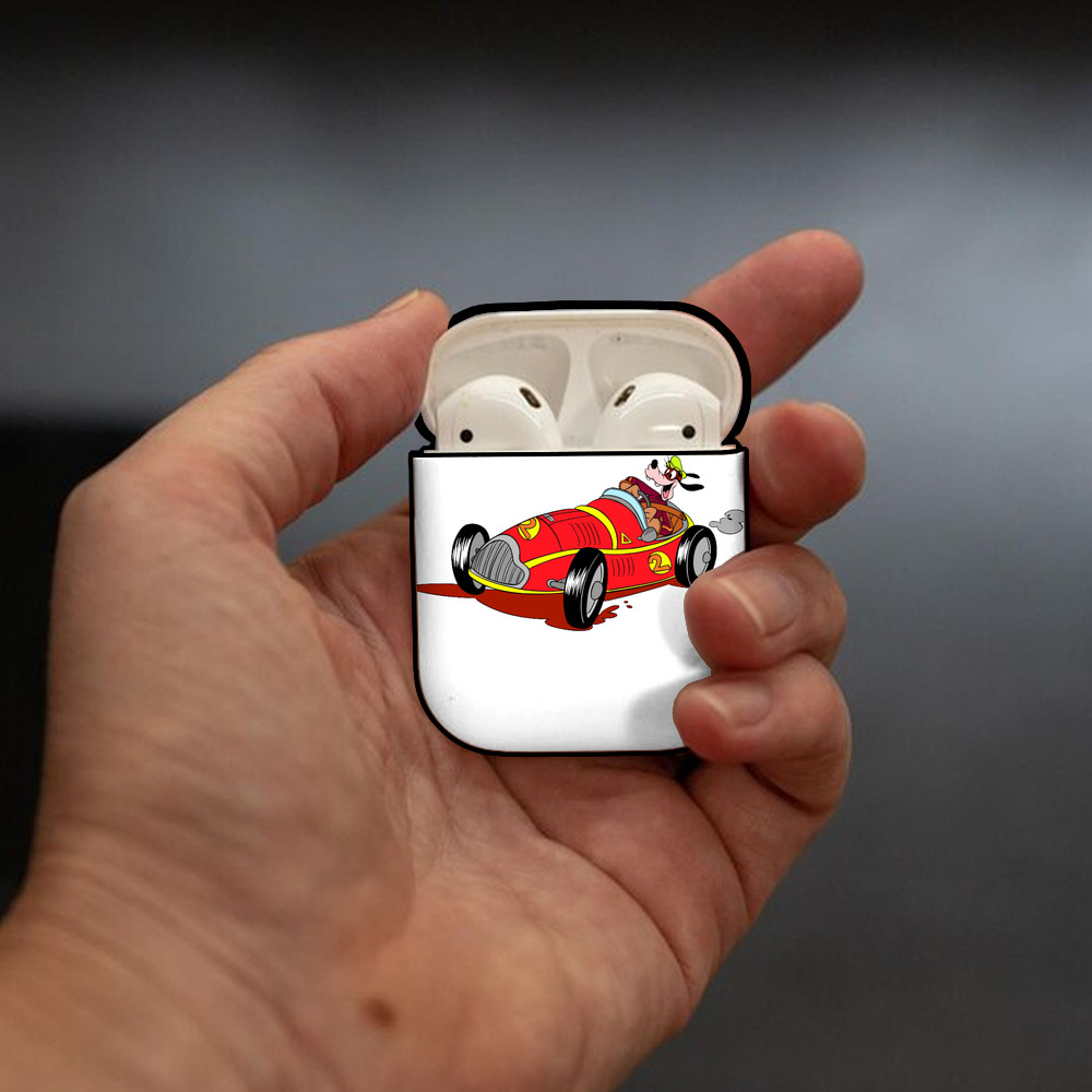 ミッキーマウス Mickey Mouse AirPods 第2世代保護ケース ハードシェル ブラック 耐衝撃・防指紋・カラビナ付き