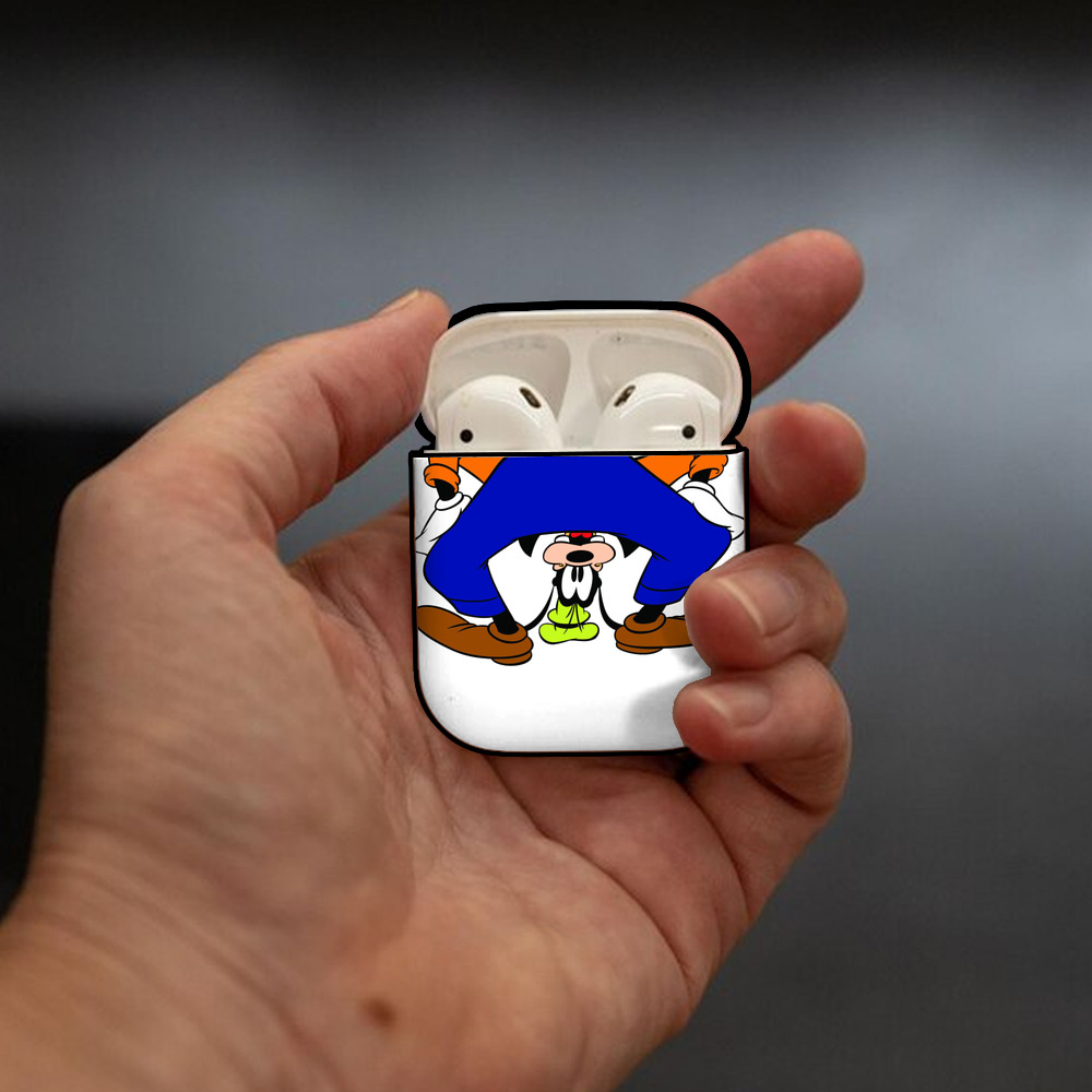 ミッキーマウス Mickey Mouse AirPods 第2世代保護ケース ハードシェル ブラック 耐衝撃・防指紋・カラビナ付き