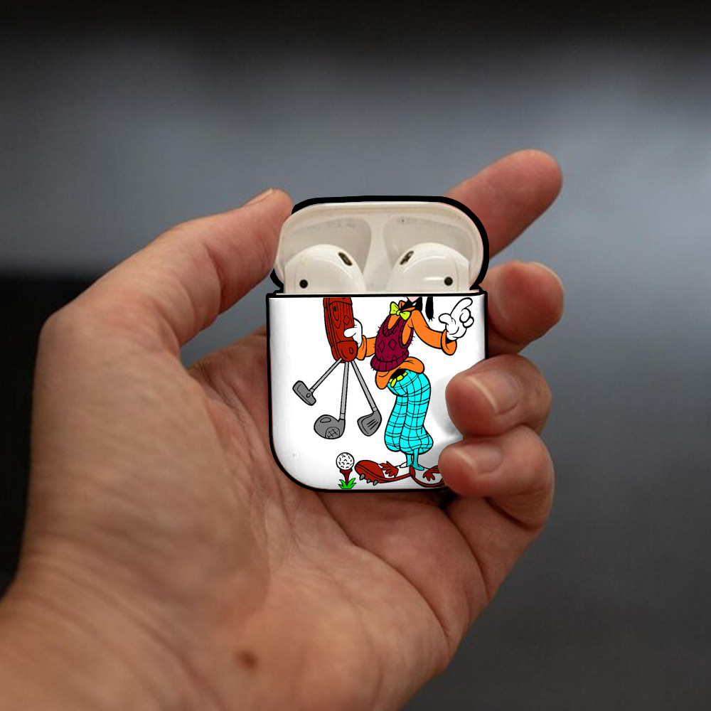 ミッキーマウス Mickey Mouse AirPods 第2世代保護ケース ハードシェル ブラック 耐衝撃・防指紋・カラビナ付き