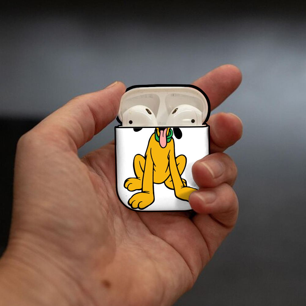 ミッキーマウス Mickey Mouse AirPods 第2世代保護ケース ハードシェル ブラック 耐衝撃・防指紋・カラビナ付き