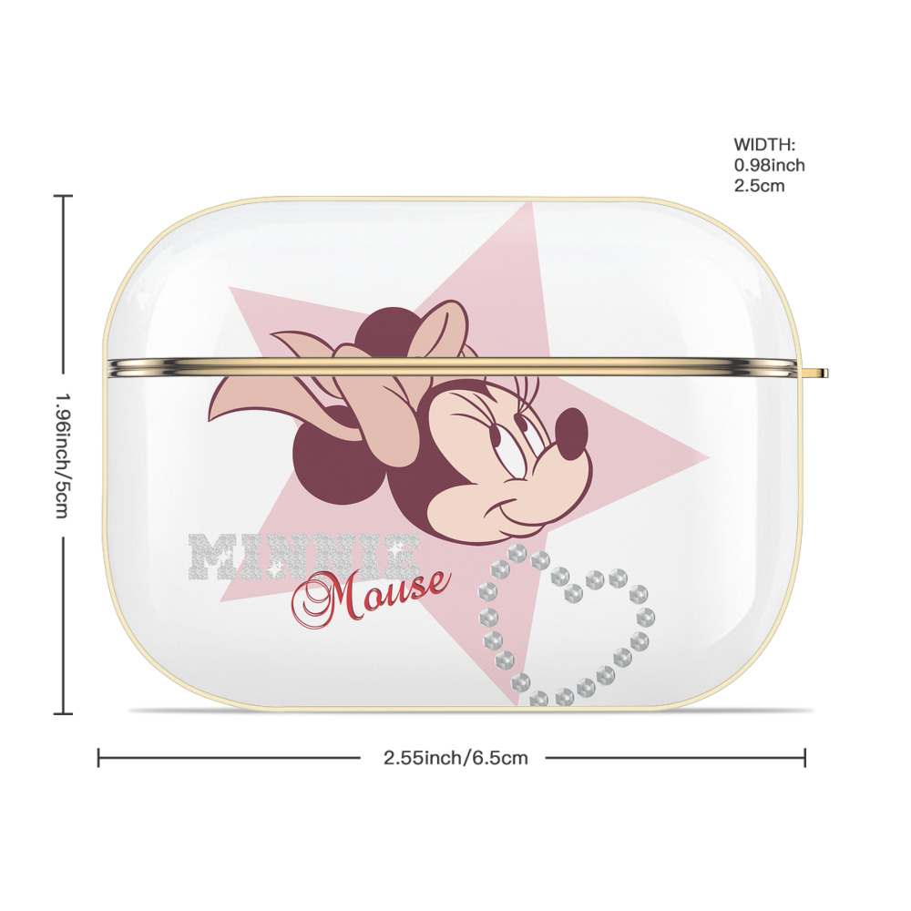 ミッキーマウス Mickey Mouse 【AirPods Pro用】ハードシェル保護ケース｜耐衝撃・防指紋・カラビナ付き商品仕様