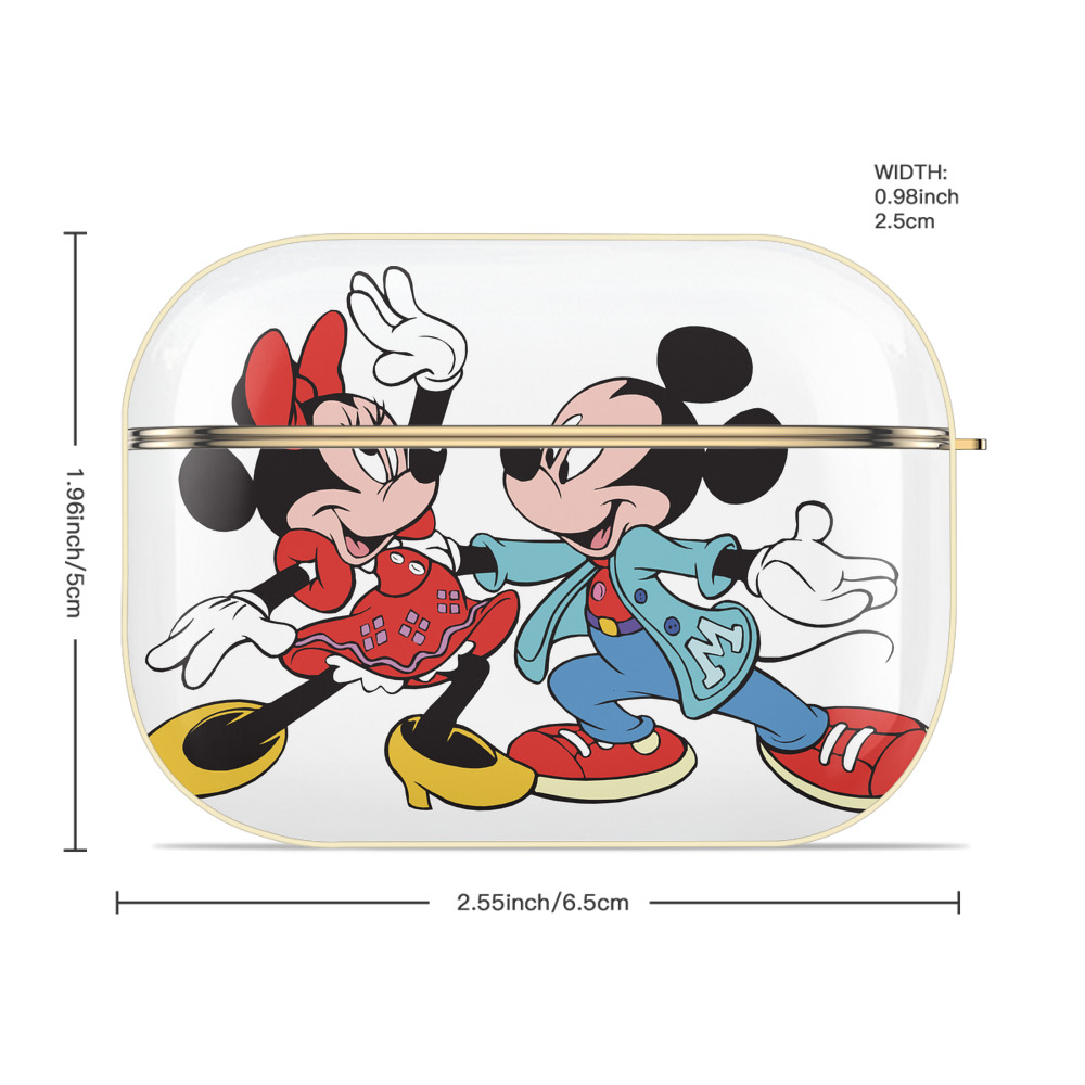 ミッキーマウス Mickey Mouse 【AirPods Pro用】ハードシェル保護ケース｜耐衝撃・防指紋・カラビナ付き商品仕様