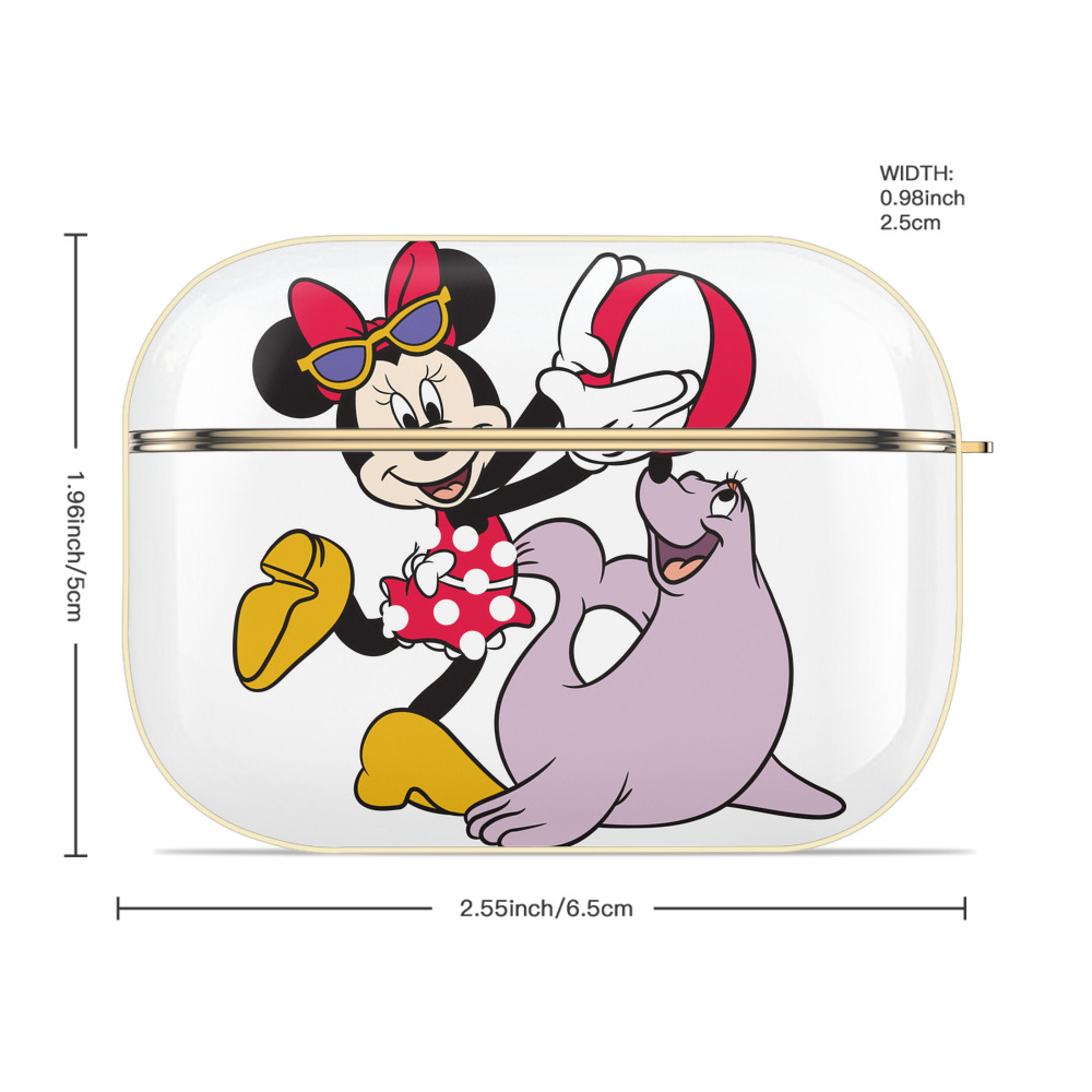 ミッキーマウス Mickey Mouse 【AirPods Pro用】ハードシェル保護ケース｜耐衝撃・防指紋・カラビナ付き商品仕様