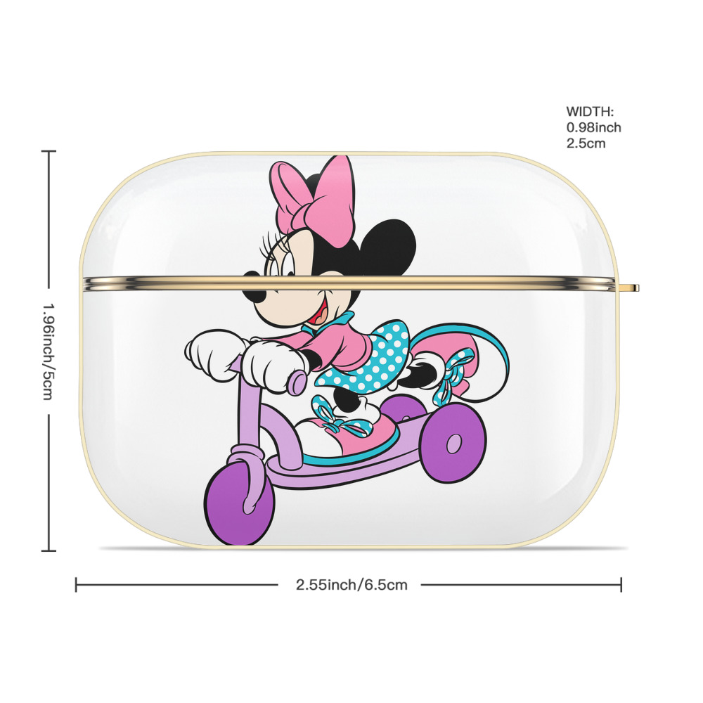 ミッキーマウス Mickey Mouse 【AirPods Pro用】ハードシェル保護ケース｜耐衝撃・防指紋・カラビナ付き商品仕様