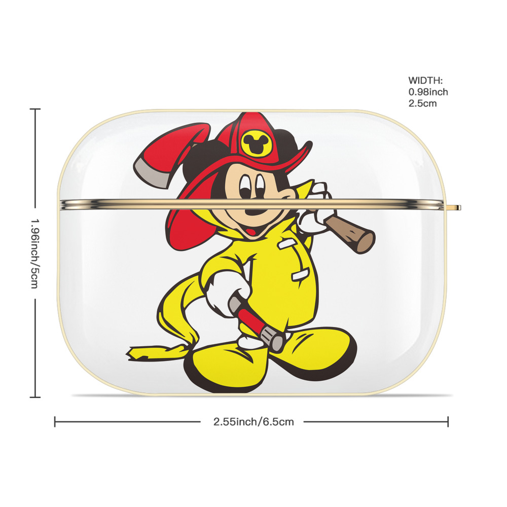ミッキーマウス Mickey Mouse 【AirPods Pro用】ハードシェル保護ケース｜耐衝撃・防指紋・カラビナ付き商品仕様