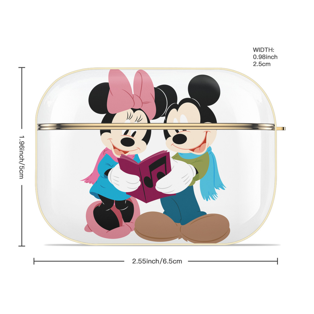 ミッキーマウス Mickey Mouse 【AirPods Pro用】ハードシェル保護ケース｜耐衝撃・防指紋・カラビナ付き商品仕様