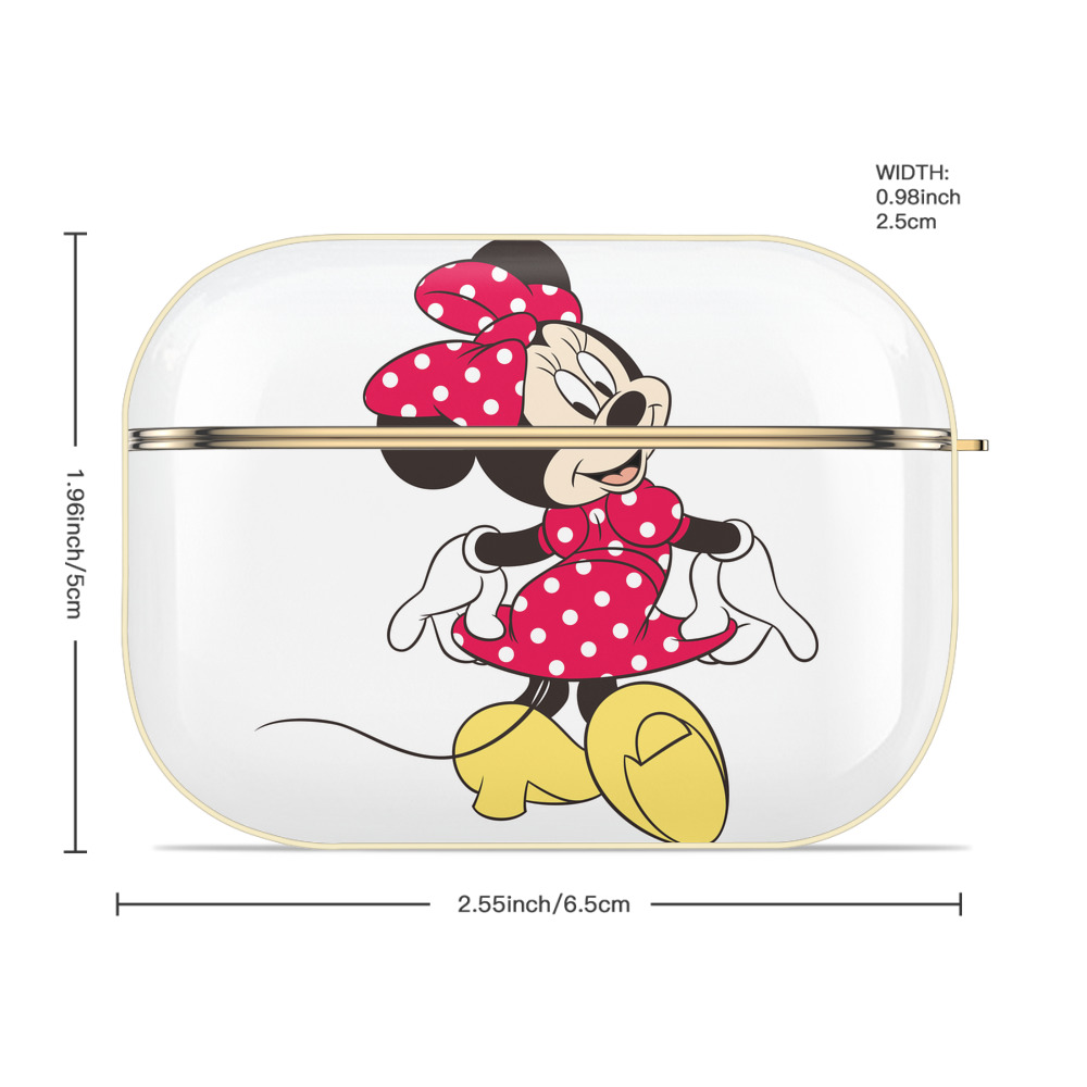 ミッキーマウス Mickey Mouse 【AirPods Pro用】ハードシェル保護ケース｜耐衝撃・防指紋・カラビナ付き商品仕様