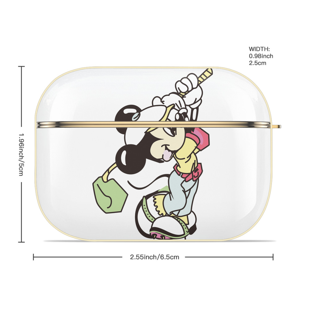 ミッキーマウス Mickey Mouse 【AirPods Pro用】ハードシェル保護ケース｜耐衝撃・防指紋・カラビナ付き商品仕様