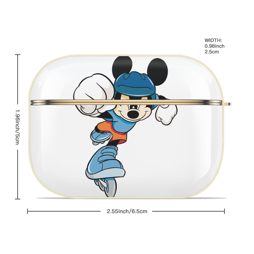 ミッキーマウス Mickey Mouse 【AirPods Pro用】ハードシェル保護ケース｜耐衝撃・防指紋・カラビナ付き商品仕様