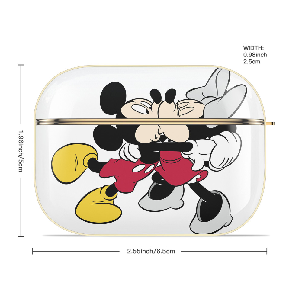 ミッキーマウス Mickey Mouse 【AirPods Pro用】ハードシェル保護ケース｜耐衝撃・防指紋・カラビナ付き商品仕様