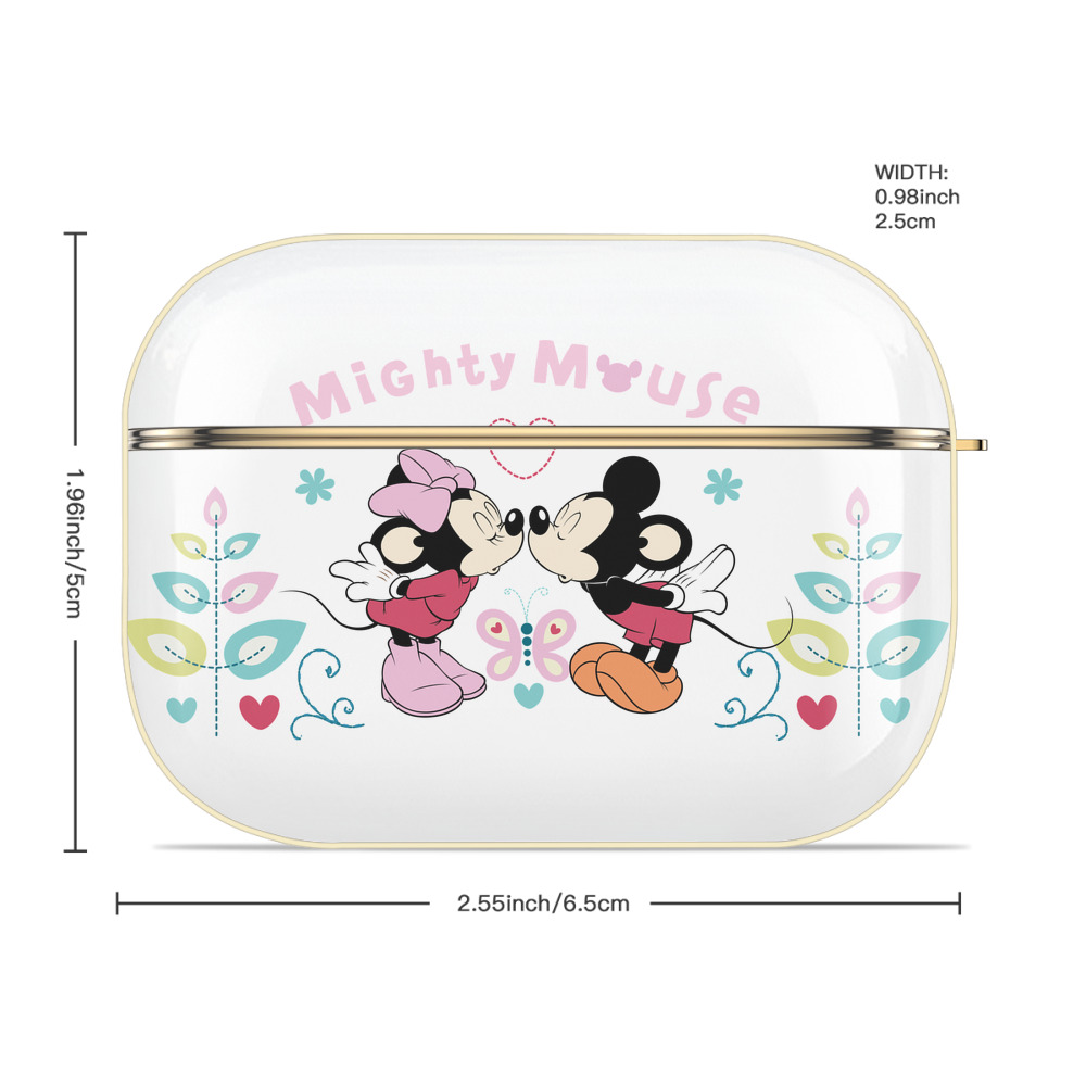 ミッキーマウス Mickey Mouse 【AirPods Pro用】ハードシェル保護ケース｜耐衝撃・防指紋・カラビナ付き商品仕様