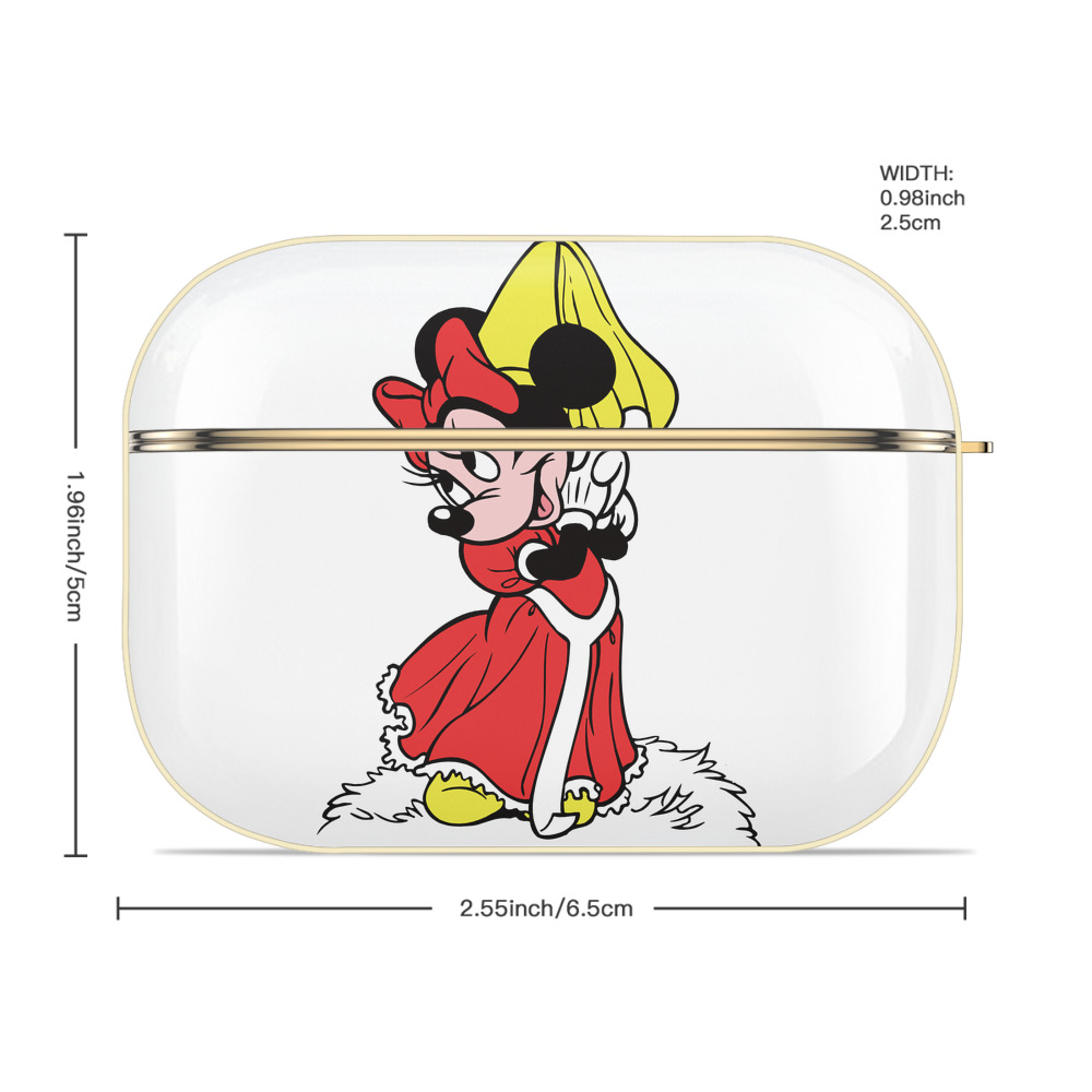 ミッキーマウス Mickey Mouse 【AirPods Pro用】ハードシェル保護ケース｜耐衝撃・防指紋・カラビナ付き商品仕様