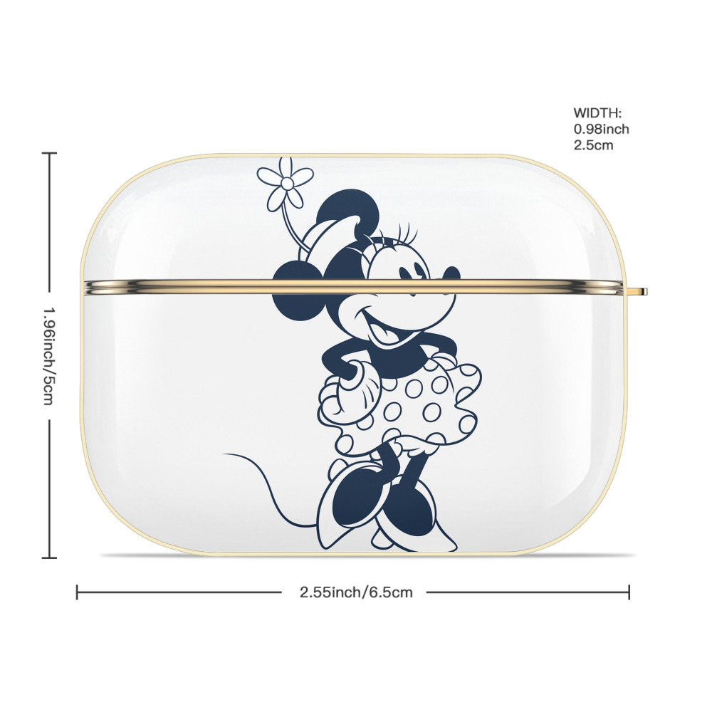 ミッキーマウス Mickey Mouse 【AirPods Pro用】ハードシェル保護ケース｜耐衝撃・防指紋・カラビナ付き商品仕様