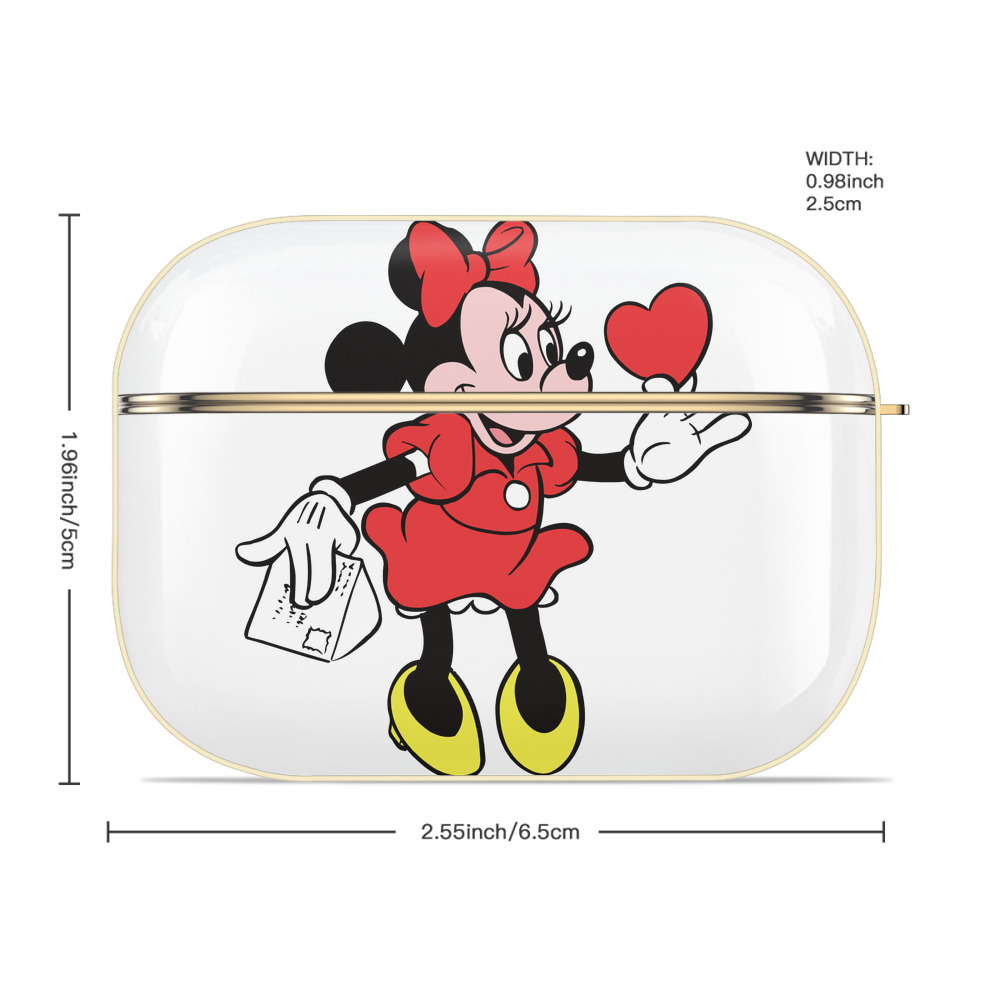 ミッキーマウス Mickey Mouse 【AirPods Pro用】ハードシェル保護ケース｜耐衝撃・防指紋・カラビナ付き商品仕様
