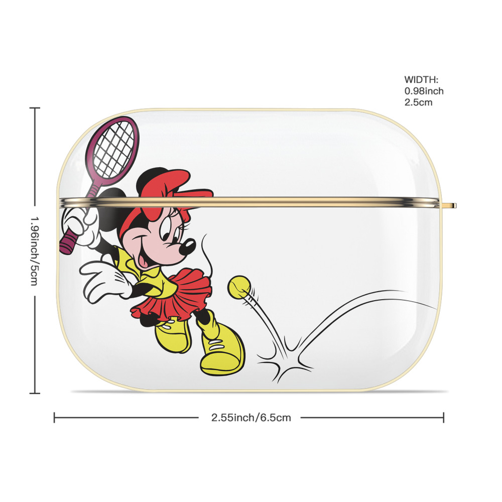 ミッキーマウス Mickey Mouse 【AirPods Pro用】ハードシェル保護ケース｜耐衝撃・防指紋・カラビナ付き商品仕様