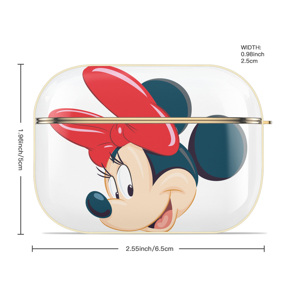 ミッキーマウス Mickey Mouse 【AirPods Pro用】ハードシェル保護ケース｜耐衝撃・防指紋・カラビナ付き商品仕様