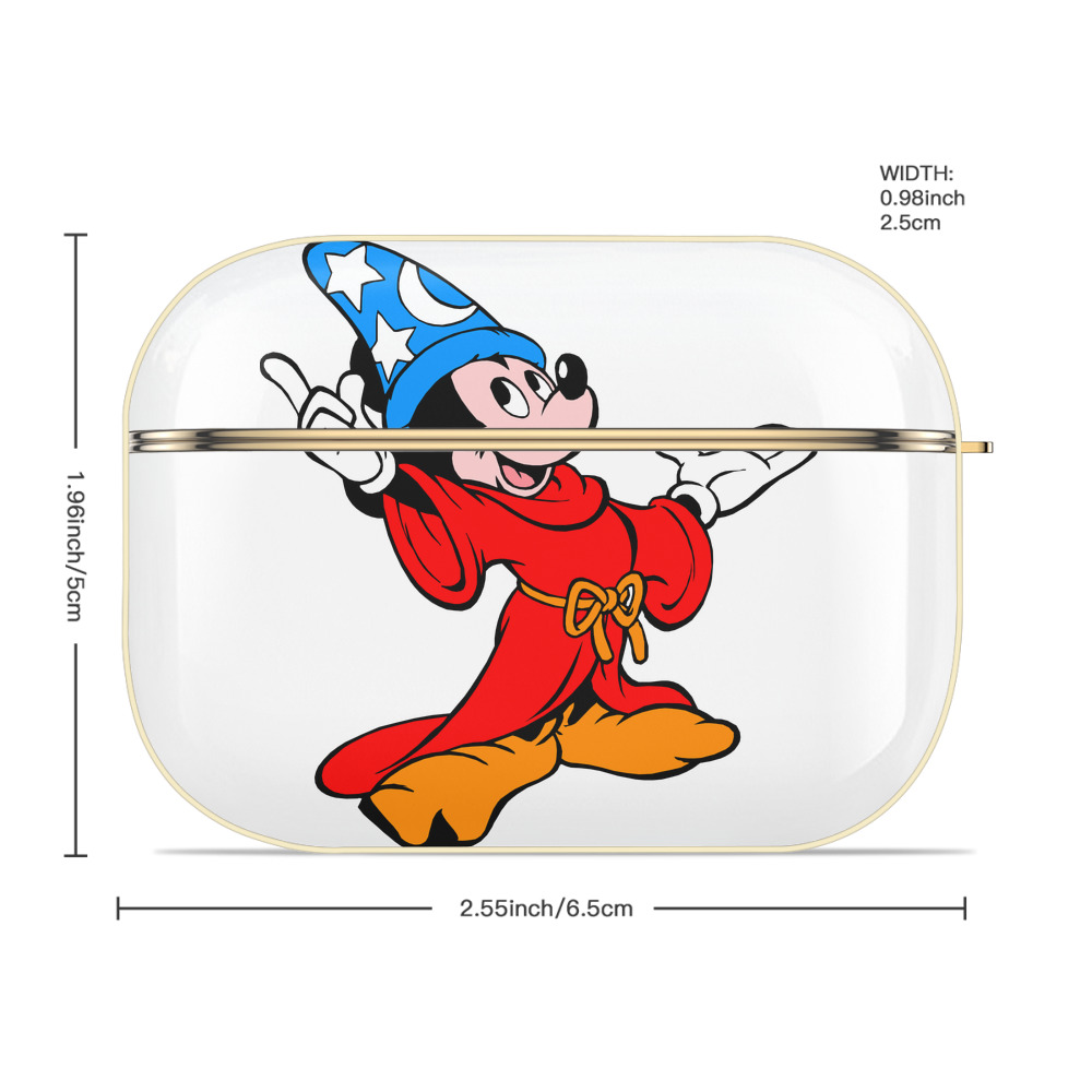 ミッキーマウス Mickey Mouse 【AirPods Pro用】ハードシェル保護ケース｜耐衝撃・防指紋・カラビナ付き商品仕様